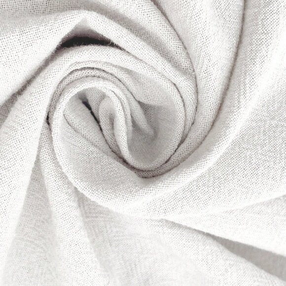 White Casual Women's Cute Puff Sleeve Colorblock Blouse - Picture 8 of 8